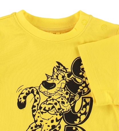 Stella McCartney Kids T-shirt - Yellow w. Leopard