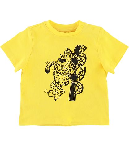 Stella McCartney Kids 티셔츠 - 노랑 포함 표범 Stella McCartney Kids 티셔츠 - 노랑 포함 표범