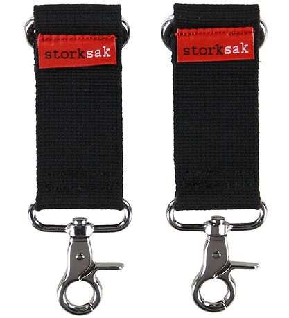 Storksak Strollerclips For Changing Bags - Black Storksak Strollerclips For Changing Bags - Black
