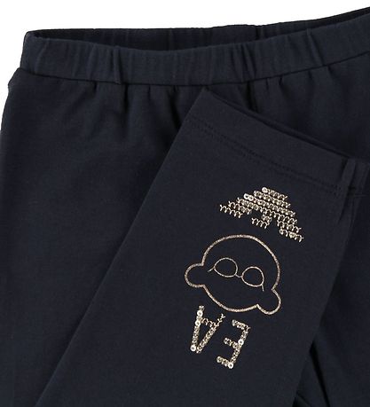 Emporio Armani Leggings - Navy w. Bear