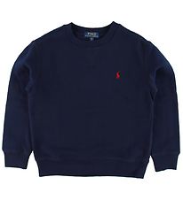 Polo Ralph Lauren Sweatshirt - Navy w. Logo Polo Ralph Lauren Sweatshirt - Navy w. Logo