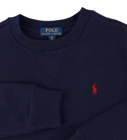 Polo Ralph Lauren Sweatshirt - Navy w. Logo Polo Ralph Lauren Sweatshirt - Navy w. Logo