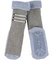 Melton Socks - Non-Slip - Grey/Blue Melton Socks - Non-Slip - Grey/Blue