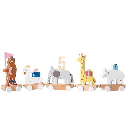 Bloomingville Birthday Train - 53 cm - Multi Colored Bloomingville Birthday Train - 53 cm - Multi Colored