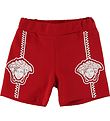 Versace Sweatshorts - Red w. Medusa Versace Sweatshorts - Red w. Medusa
