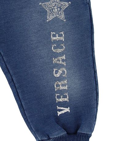 Versace Sweatpants - Blue w. Medusa Versace Sweatpants - Blue w. Medusa