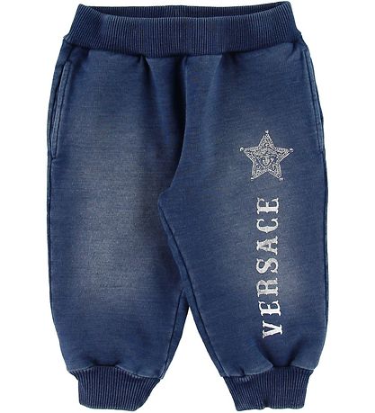 Versace Sweatpants - Blue w. Medusa Versace Sweatpants - Blue w. Medusa
