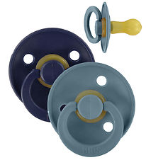 BIBS Colour Schnuller - Gr. 2 - 2er-Pack - Rund - Deep Space/Pet