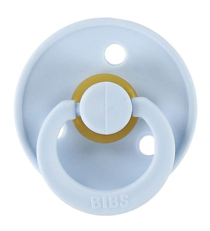 BIBS Colour Smokker - Str. 3 - 2-pack - Rund - Iron/Baby Blue
