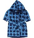 Småfolk Bathrobe - Blue Grotto w. Apples