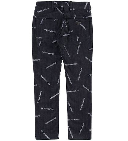 Emporio Armani 청바지 - 네이비 포함 올오버 프린트