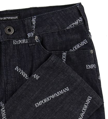 Emporio Armani 청바지 - 네이비 포함 올오버 프린트