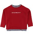 Emporio Armani Sweatshirt - Röd m. Logo Emporio Armani Sweatshirt - Röd m. Logo