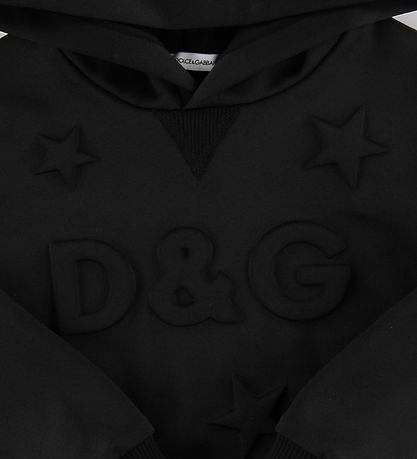 Dolce & Gabbana Hoodie - Black w. Logo Dolce & Gabbana Hoodie - Black w. Logo
