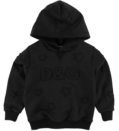 Dolce & Gabbana Hoodie - Black w. Logo Dolce & Gabbana Hoodie - Black w. Logo