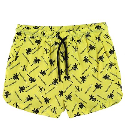 Calvin Klein Shorts - Palm - Yellow Calvin Klein Shorts - Palm - Yellow