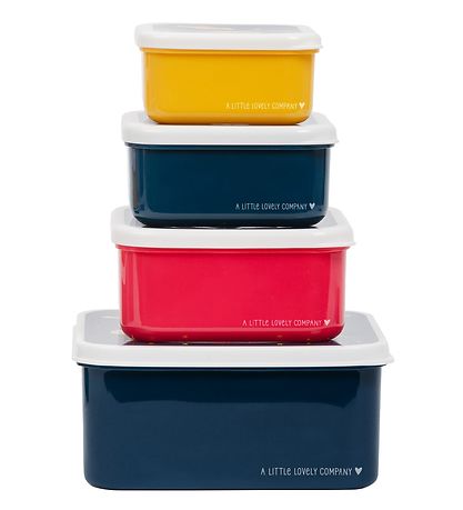 A Little Lovely Company Broodtrommel Set - 4 Onderdelen - Space A Little Lovely Company Broodtrommel Set - 4 Onderdelen - Space