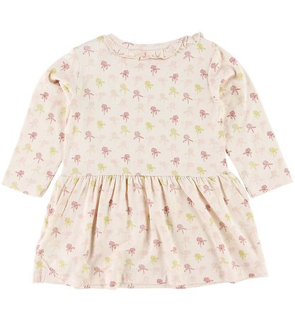 En Fant Kleid - Puder m. Blumen/Glitzer