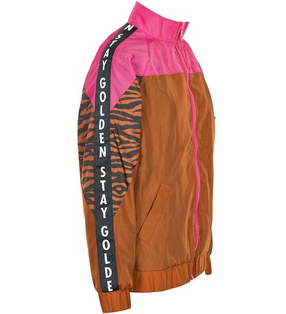 Cost:Bart Zip Cardigan - Irina Track - Brown/Pink Cost:Bart Zip Cardigan - Irina Track - Brown/Pink