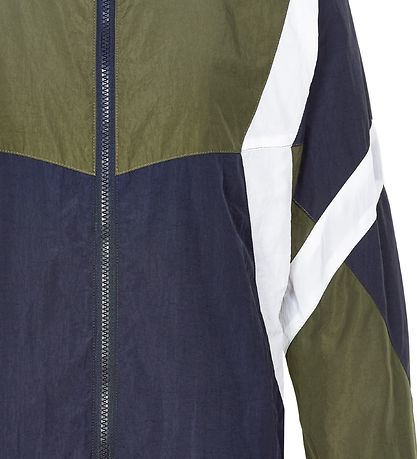 Cost:Bart Zip Cardigan - Ingmar Track - Navy/Green