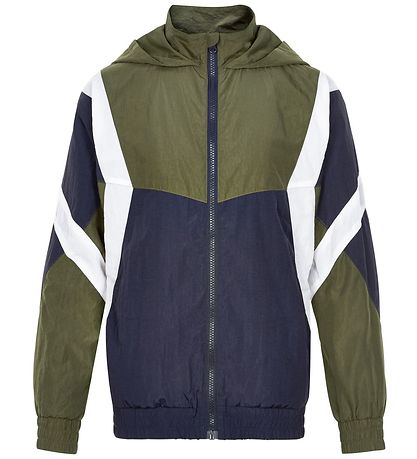 Cost:Bart Zip Cardigan - Ingmar Track - Navy/Green