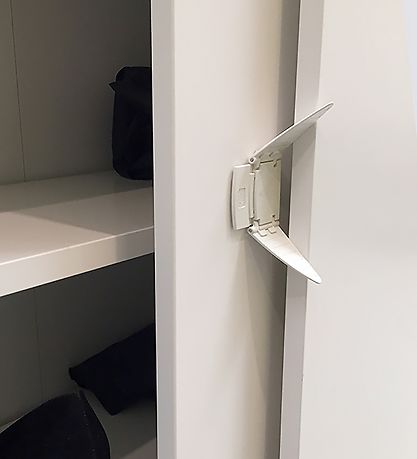 BabyDan Child Proof Lock - Sliding Doors Stop - White BabyDan Child Proof Lock - Sliding Doors Stop - White