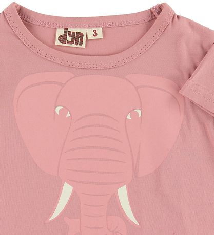 DYR T-shirt - ANIMALSWildlife - Rose Glow w. Elephant