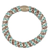Kknekki Hair Tie - Turquoise/Beige Glitter Kknekki Hair Tie - Turquoise/Beige Glitter