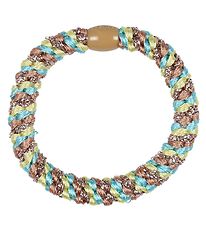 Kknekki Hair Tie - Yellow/Turquoise Glitter Kknekki Hair Tie - Yellow/Turquoise Glitter