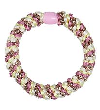 Kknekki Hair Tie - Pink/Yellow Glitter