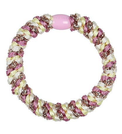 Kknekki Haargummi - Rosa/Gelb Glitzer Kknekki Haargummi - Rosa/Gelb Glitzer