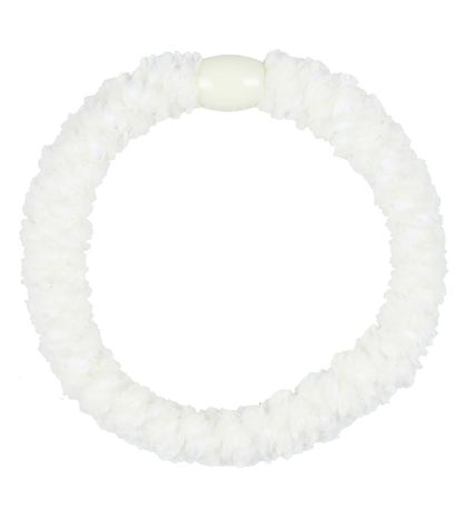 Kknekki Haarelastiek - Wit Fluweel Kknekki Haarelastiek - Wit Fluweel