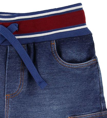Dolce & Gabbana Shorts - Blue Denim w. Red Dolce & Gabbana Shorts - Blue Denim w. Red