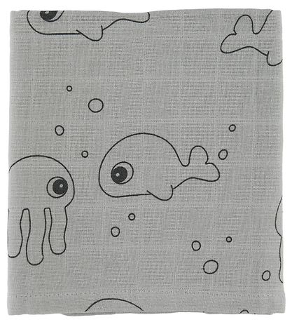 Done By Deer Swaddle - 120x120 - 2-pack - Sea Friends - Gre
