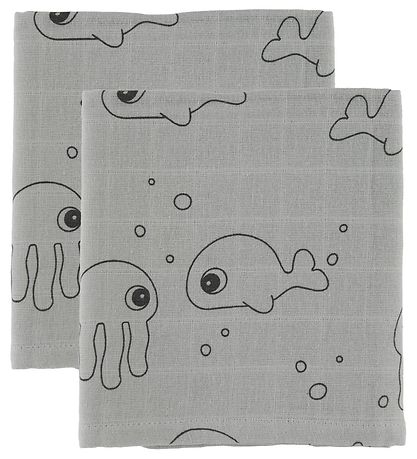 Done By Deer Swaddle - 120x120 - 2-pack - Sea Friends - Gre