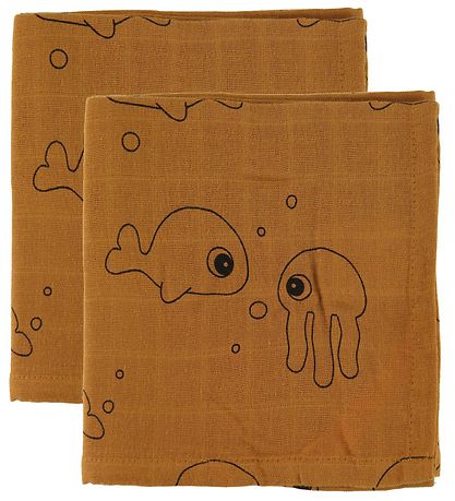 Done By Deer Swaddle - 120x120 - 2-pack - Sea Friends - Mus Done By Deer Swaddle - 120x120 - 2-pack - Sea Friends - Mus