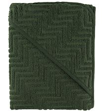 Filibabba Babyhandtuch - Zigzag - 90x90 cm - Dark Green Filibabba Babyhandtuch - Zigzag - 90x90 cm - Dark Green