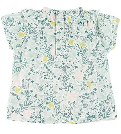 En Fant T-shirt - White w. Leaves