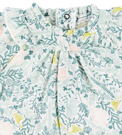 En Fant T-shirt - White w. Leaves