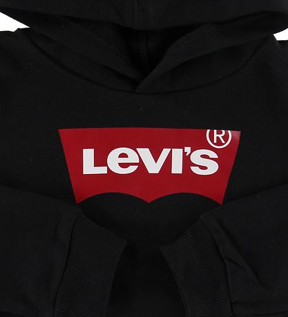 Levis Kapuzenpullover - Fledermausflügel - Schwarz