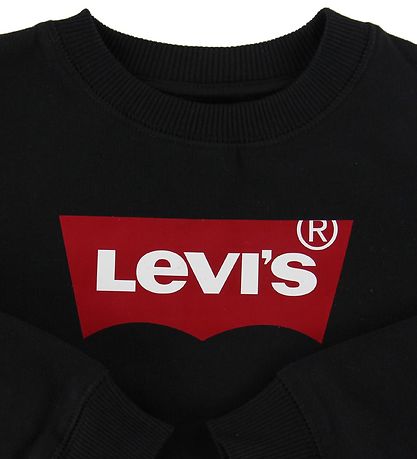 Levis Sweatshirt - Fledermausflügel - Schwarz Levis Sweatshirt - Fledermausflügel - Schwarz