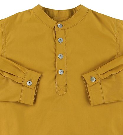Christina Rohde Blouse - Mustard w. Buttons Christina Rohde Blouse - Mustard w. Buttons