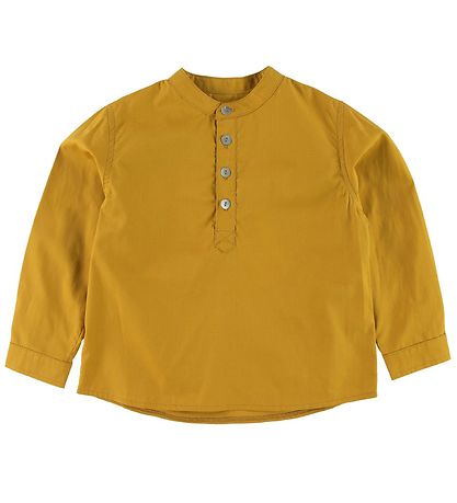 Christina Rohde Blouse - Mustard w. Buttons Christina Rohde Blouse - Mustard w. Buttons