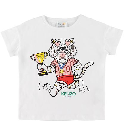 Kenzo T-shirt - Exclusive Edition - White/Rose w. Medal