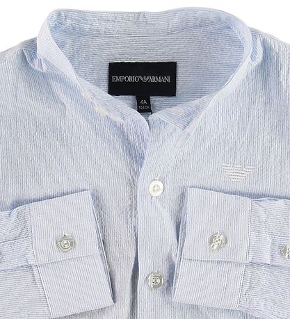 Emporio Armani Shirt - Blue/White Striped