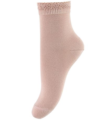 Condor Socken m. Spitzenkante - Rosa Condor Socken m. Spitzenkante - Rosa