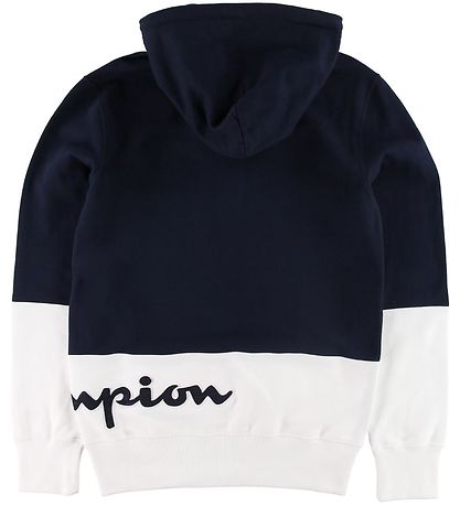 Champion Fashion Hoodie - Half Zip - Navy/White