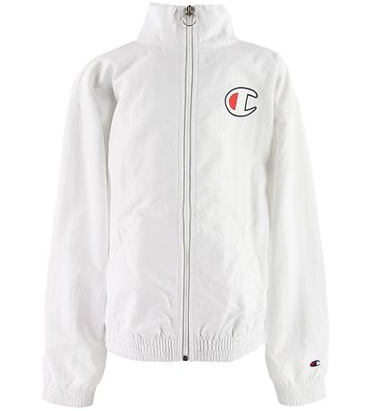 Champion Fashion Cardigan - Weiß m. Logo Champion Fashion Cardigan - Weiß m. Logo