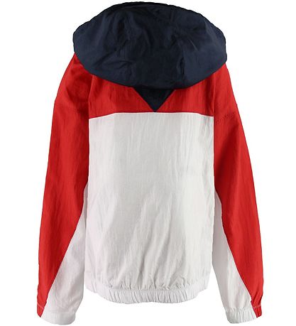Champion Fashion Hoodie w. Zipper - Navy/White/Red