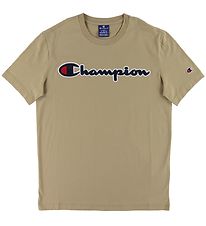 Champion Fashion T-Shirt - Khaki w. Logo Champion Fashion T-Shirt - Khaki w. Logo
